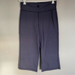 LULULEMON- Cropped Yoga Pants Heathered Navy Size 6